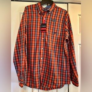 NWT CHAPS Men’s Long Sleeve Dress Shirt Size Large